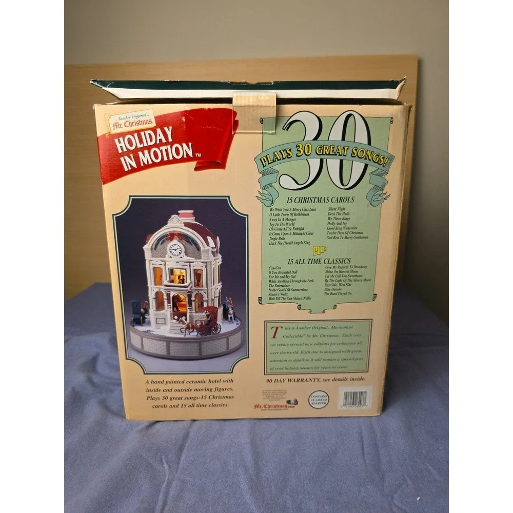 Mr Christmas Holiday In Motion Hotel Plays 30 Songs Works See Video Manual